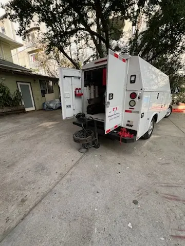 Magnet Plumbing service vehicle on-site for Sewer Line Repair in Bonaparte Estates